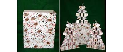 Card Castles from Paper Bag