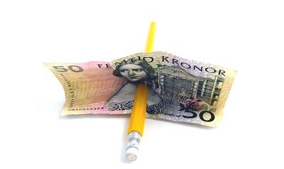 Pencil thru Borrowed Banknote